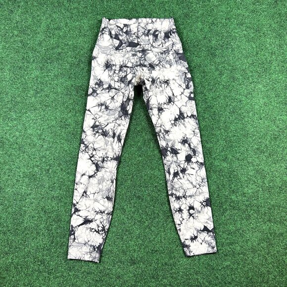 Lululemon‎ Wunder Under Womens 4 High-Rise 25” Leggings In Shibori Grey White - Picture 2 of 7